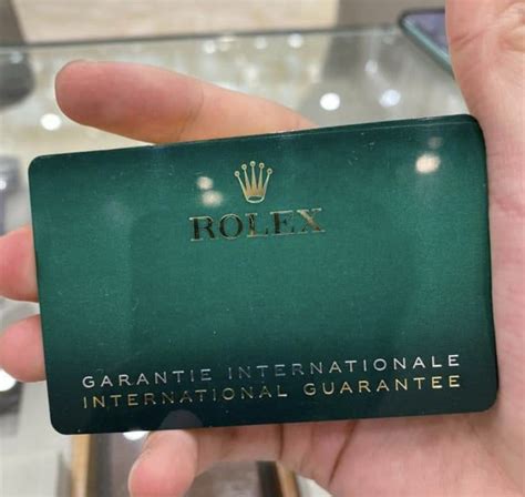 garanzia rolex anni|rolex warranty card.